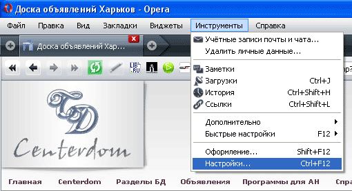 включить JavaScript в браузере Opera